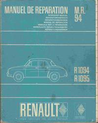 Renault Manuel De Reparation (Workshop Manual) M. R. 94: R 1094, R 1095