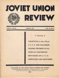 Soviet Union Review, Vol. IX No. 3, March 1931