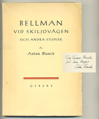 Bellman vid skiljovägen och andra studier.