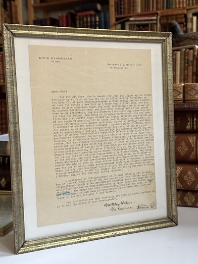 Originalt maskinskrevet og signeret brev til Ebbe…