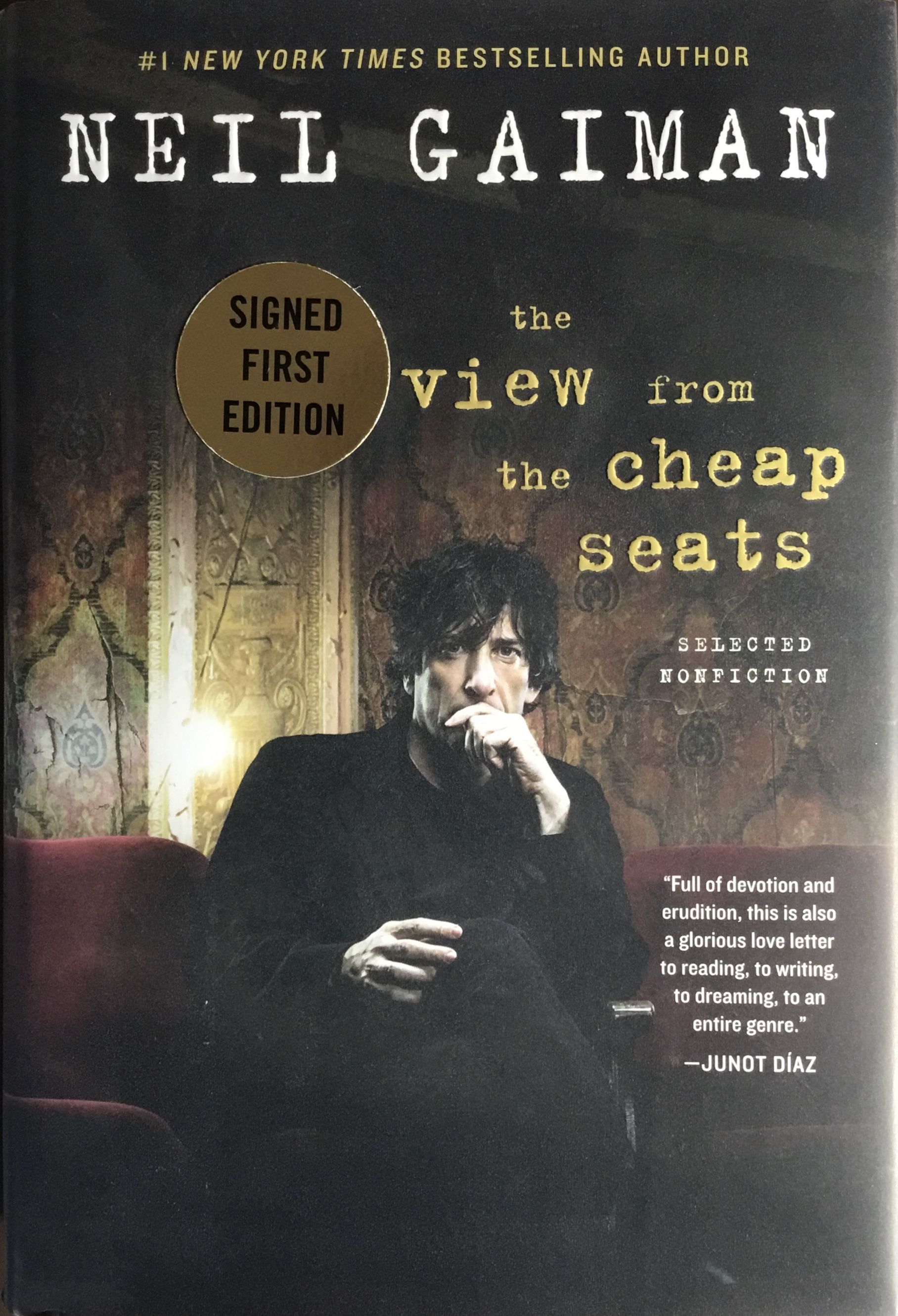 The View From The Cheap Seats Selected Nonfiction Hardcover 1st Signed By Neil Gaiman By Neil Gaiman Signed First Edition 2016 From Outsider Enterprises Sku 007121
