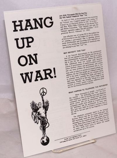 Hang up on war! [handbill]