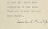 Prime Minister Winston Churchill's Original Letter of Thanks to a Triumphant English People, Who Had Withstood the Nazi Onslaught
