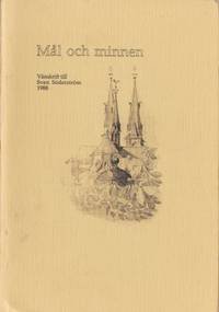 Mål och minnen. Vänskrift till Sven Söderström…