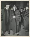 Photograph, black and white glossy, Rutgers University, New Jersey, June 1950 (as docketed on verso), copyright by "The News," New York City, unsigned