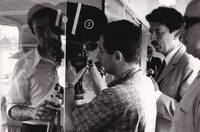 cover of Trans-Europ-Express (Original photograph of Alain Robbe-Grillet of the set of the 1966 film)
