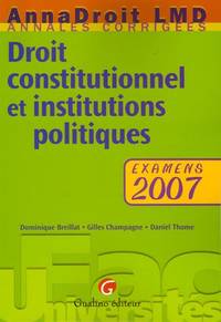 image of Droit constitutionnel et institutions politiques : Examens