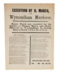 Execution of H March, The Wymondham Murderer, 1877, 7-1/2" x 10
