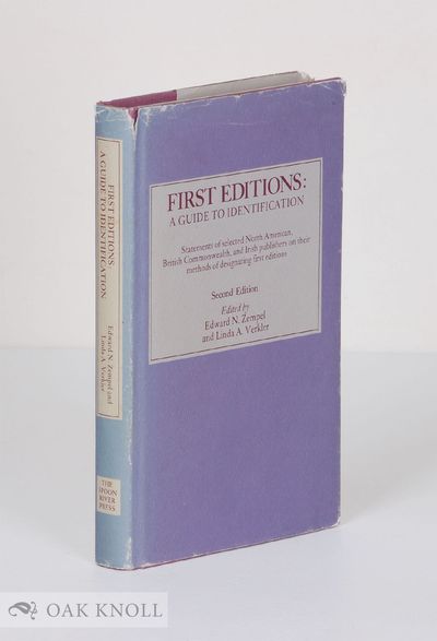 FIRST EDITIONS, A GUIDE TO IDENTIFICATION. STATEMENTS OF SELECTED PUBL