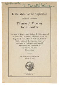 In the Matter of the Application Made on Behalf of Thomas J Mooney..