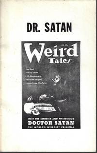 DR. SATAN (DOCTOR SATAN); Pulp Classics #6 by Pulp Classics (Paul Ernst) - 1974