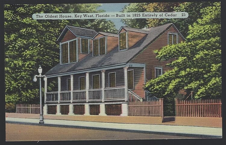Postcard - Oldest House, Key West, Florida