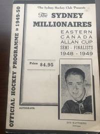 image of THE SYDNEY MILLIONAIRES Eastern Canada Allan Cup Semi-Finalists 1948-1949