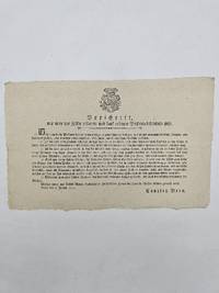 Borschrift wie man kalte erstarte und starf ersrorne Bersonen behandeln solle. (Broadside)
