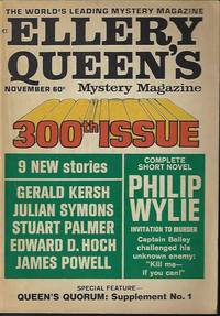 ELLERY QUEEN&#039;S Mystery Magazine: November, Nov. 1968 (&quot;Queen&#039;s Quorum: Supplement No. 1&quot;) by Ellery Queen (Philip Wylie; Stuart Palmer; Robert McNear; Edward D. Hoch; Julian Symons; Gerald Kersh; James Powell; John Burke; James Cross; Ellery Queen) - 1968