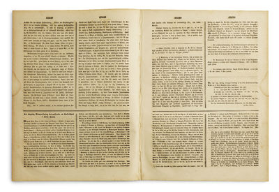 A. En Flygtig Bemærkning betræffende en Enkelthed i Don Juan. [Printed in: Fædrelandet 6te Aarg. Nr.1890. Mandagen den 19. Maj 1845 + Nr. 1891. Tirsdagen den 20. Mai 1845, edt. Giødwad]. - [KIERKEGAARD'S IMPORTANT PAPER ON DON GIOVANNI - EXCEEDINGLY SCARCE] (photo 2)