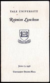 Yale University Reunion Luncheon Program