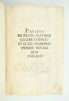View Image 4 of 11 for PAULINA DE RECTA PASCHAE CELEBRATIONE: ET DE DIE PASSIONIS DOMINI NOSTRI IESU CHRISTI Inventory #ST20613