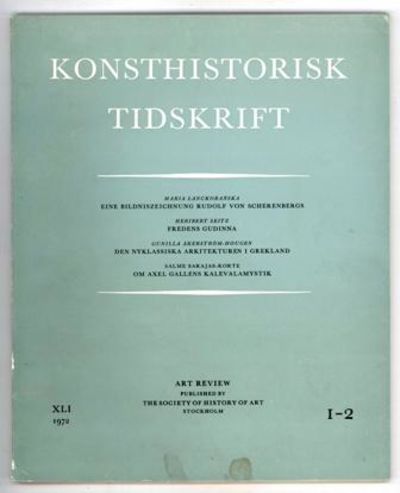 Konsthistorisk tidskrift. Årg. 41 (1972), häfte…