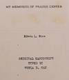 My Memories of Prairie Center