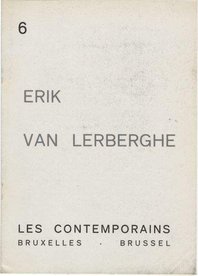 Erik Van Lerberghe (Original catalog for the 1969 exhibition)