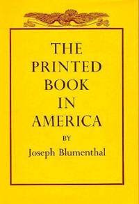 The Printed Book in America