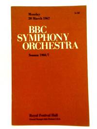 B. B. C. Symphony Orchestra 20 March