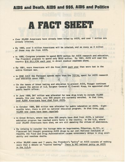 AIDS and Death, AIDS and $$$, AIDS...; (photo 1)