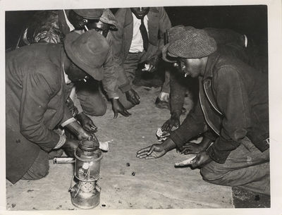AFRICAN AMERICANS SHOOTING DICE (1938) Photo
