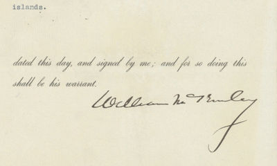President William McKinley Orders the Immediate Evacuation of Spain from Cuba, the Key Peace Term of the Treaty Ending the Spanish American War