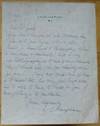 Autograph Letter Signed
