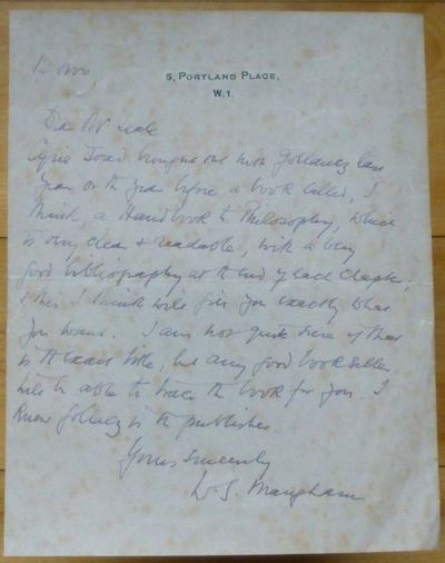 Autograph Letter Signed