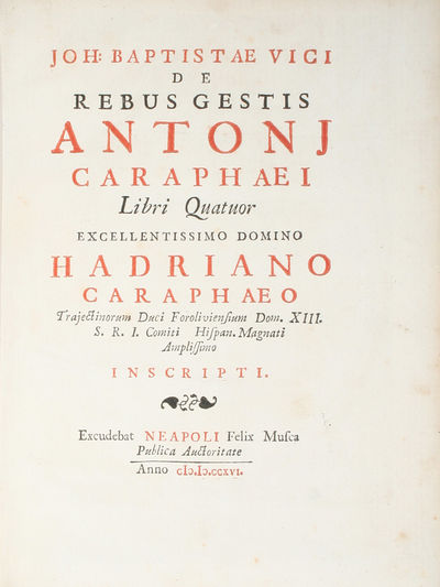 De rebus gestis Antonj Caraphaei Libri Quatuor…