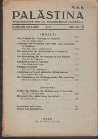 Palästina: Monatsschrift für Die Erschliessung Palästinas. 1928. Nr.3/4