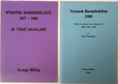 Nynorsk Barnebokliste 1977 - 1986 og 1989 Med eit…