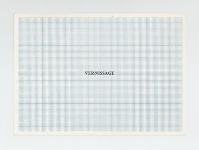 Exhibition postcard: Jan Dibbets chez Yvon Lambert (opens 8 November 1974)