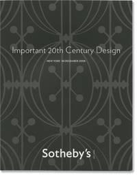 [Sotheby's] Important 20th Century Design, New York 18 December 2008 (Softcover)