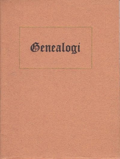 Genealogi. Supplerende bind til Nesevise…