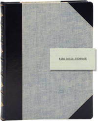 Miss Sadie Thompson (Original screenplay for the 1953 film, presentation copy belonging to producer Jerry Wald)