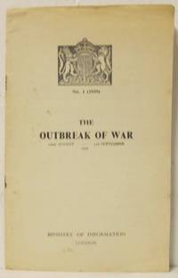 The outbreak of war, 22nd August - 3rd September…