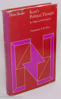 cover of Kant's political thought; its origin and development