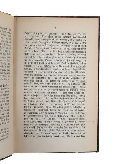 Moral grundet paa Nytte- eller Lykkeprincippet. Oversat og indledet ved G. Brandes.  - [THE STARTING POINT FOR THE WELFARE STATE] (photo 4)