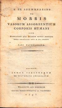 De Morbis Vasorum Absorbentium Corporis Humani sive Dissertationis quae praemium retulit...