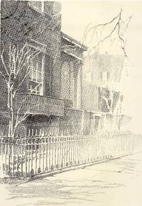 Details of a House Washington Square North N. Y. by O. R. Eggers  Original 1922 Print