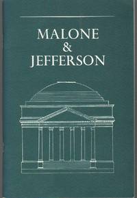 cover of MALONE & JEFFERSON The Biographer and the Sage