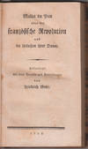 Uber die französische Revolution und die Ursachen ihrer Dauer