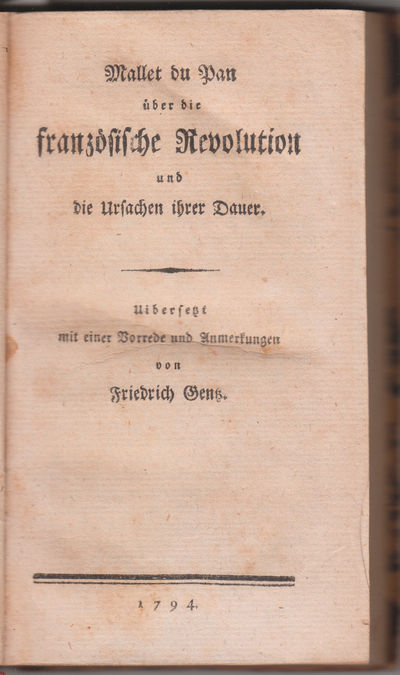 Uber die französische Revolution und die Ursachen ihrer Dauer