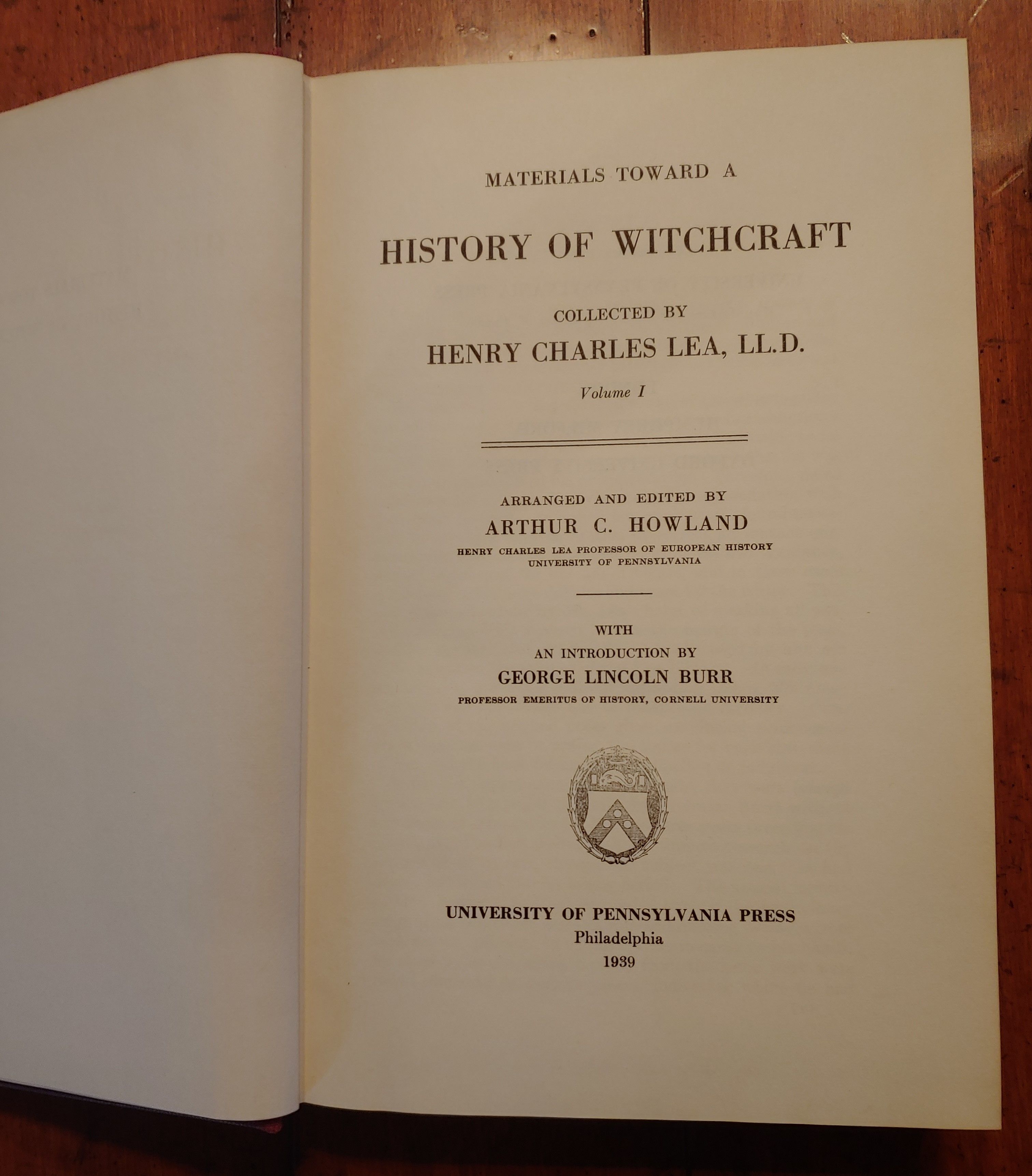 洋書 Materials Toward History Witchcraft -Lea Henry Charles Lea's classic and groundbreaking collection of
