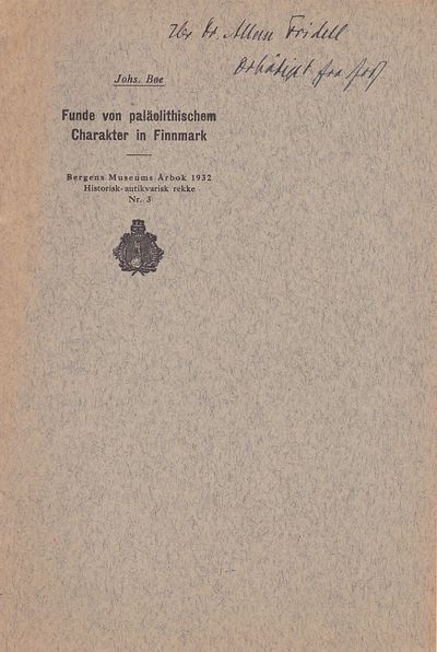 Funde von paläolithischem Charakter in Finnmark.…