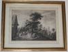 [Framed Etched Print] Dancing Peasants in Front of an Inn